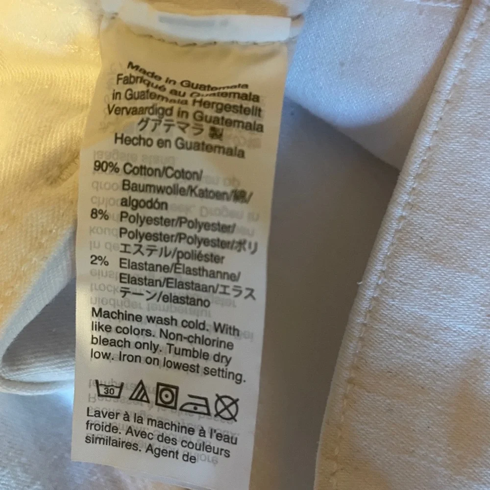 NWT Madewell White 10” High Rise Skinny Crop Jeans - Waist 28 - Picture 8 of 8